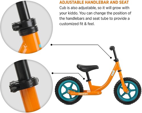 Retrospec Cub Kids Balance Bike No Pedal Bicycle - Picture 37 of 39