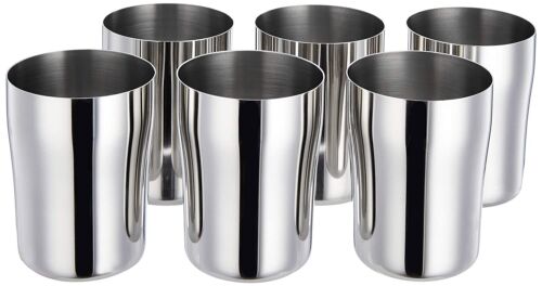 Stainless Steel Glass Set Tumbler Drinking Glasses Tableware6 pieces- 6 pieces - Picture 1 of 5