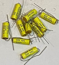 .068uF 400v Cornell Dubilier Film Axial Capacitor WMF4568 Audio 68nF LOT OF 10 