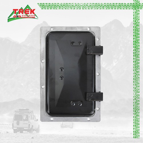 2X Pop up Roof Air Vent Black 237x146mm Horse Float Trailer Caravan RV Canopy - Picture 2 of 2