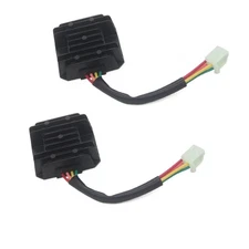 ZOOKOTO 2PCS 4 Wires 12V Voltage Regulator Rectifier for GY6 125cc 150cc 250c...