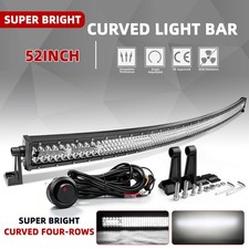 52inch 4000w Quad Row Curved Led Work Light Bar Offroad Utv Combo Beam Wires 52inch 4000w Quad Row Curved Led Work Light Bar Offroad Utv Combo Beam Wires