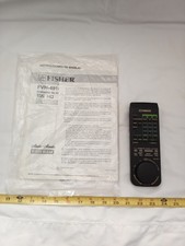 1993 Fisher RVR-4910 TV VCR Remote Control w/ Shuttle- OEM for FVH4508S, FVH4910