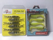 Live Magic Shad Live Action Swim bait And Shimmer Swimmer 3.5” New.