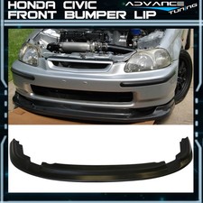 Fits 96-98 Honda Civic Ek Jdm First Molding 2dr 4dr Front Bumper Lip Splitter Pu