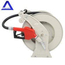 Diesel Hose Reel Auto Refueling Gun Fuel Hose Reel Retractable 3/4" 66'