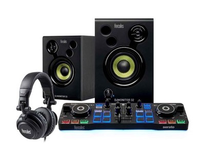 Hercules DJStarter Kit with Controller Speakers & Headphones