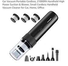 Mini Vacuum Portable Cordless Handheld Vacuum Cleaner, 4-in-1 Small Vacuum wi...