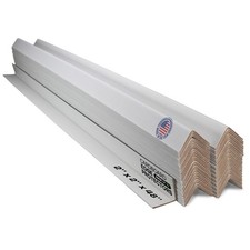 Cardboard Edge Protector 2 X 2 X ack of 50 White V Board CEP-48-M Kraft