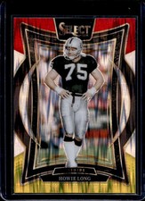2024 Select Howie Long Concourse Red and Yellow Prizm Shock #60 Raiders