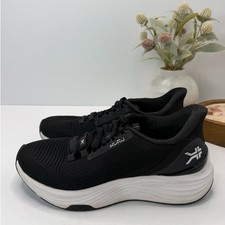 Kuru Atom 2 Walking Comfort Sneaker Jet Black/White Men 8.5 Medium