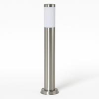 AußEnleuchte Gartenleuchte 65Cm E27 Silber Pollerleuchte Wegeleuchte IP44