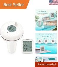 Wireless Digital Pool Thermometer - Floating Design with Indoor Display Receiver