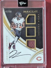 2016 Immaculate Collection Premium Patch Autographs Jeremy Langford /50