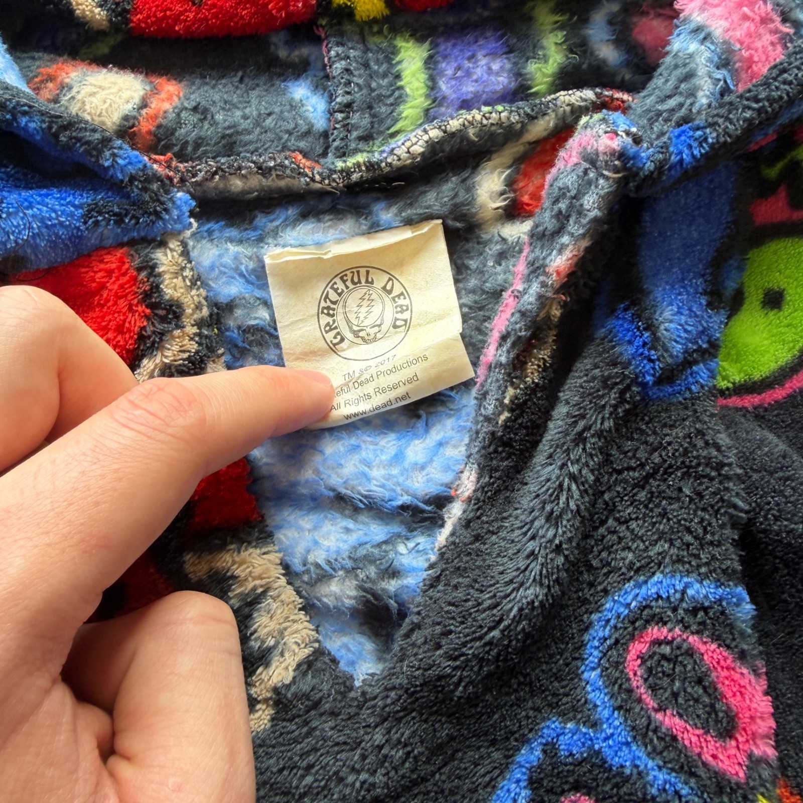 Vintage Rare Grateful Dead Dancing Bears Fleece Hoodie image 4