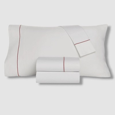 Charter Club White Damask Solid 550 Thread Count 4-Pc Sheet Set California King