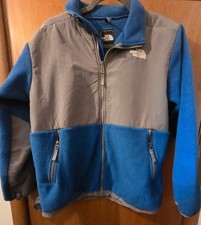 The North Face Jacket Boys Extra Large Blue Denali Fleece Full Zip Pockets Youth