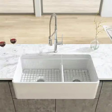 19 In. Grid for Large Side Fireclay Farmhouse Sink in Stainless Steel