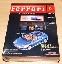 1/43 Ferrari 360 Spider Blue Hachette Collection No.9 Mini Car Diecast Poster In