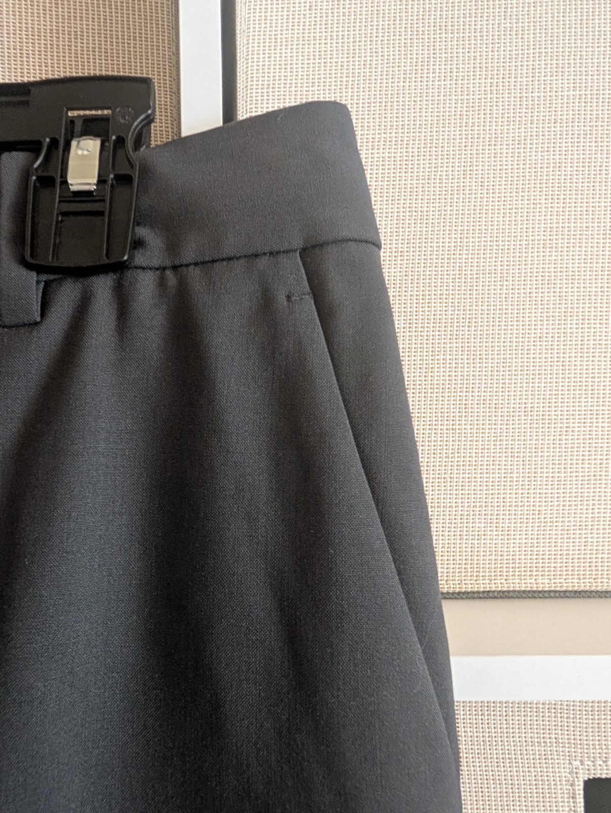 Theory Cement Grey Treeca 2 Traceable Wool Croppe… - image 3