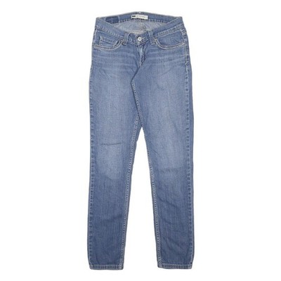Levi's 524 Damen Jeans Blau Slim Skinny Denim Medium W26 L31 Stretch Baumwolle