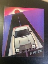 8 Ford Exp Sales Brochures 1982-1987