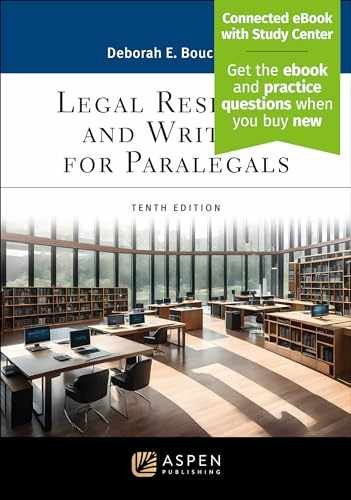 Legal Research And Writing For - Paperback, By Deborah E. Bouchoux - Good C