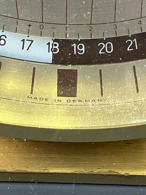 Working KIENZLE World Time Zone Heinrich Muller design Table Clock
