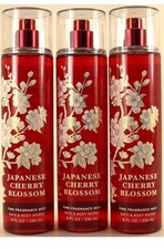 QTY 3 Bath  Body Works JAPANESE CHERRY BLOSSOM Fragrance Mist SHIPS TODAY 
