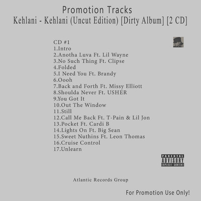 2 CD R&B/Soul.. White CD. Kehlani - Kehlani (Uncut Edition) [Dirty Album]