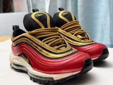 NIKE AIR MAX 97 "METALLIC GOLD WOMAN SIZE 5.0 NEW COMFORTABLE STYLISH