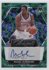 2024 Panini Mosaic Scripts Green Ice Prizm Michael Olowokandi #MS-MOC Auto 1qd2