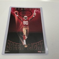Vintage Jerry Rice 'Speed Of Light” San Francisco 49ers Promo Poster Card 4x6