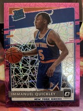20-21 Panini Donruss Optic - Rated Rookie Immanuel Quickley Pink Holo Laser /79 