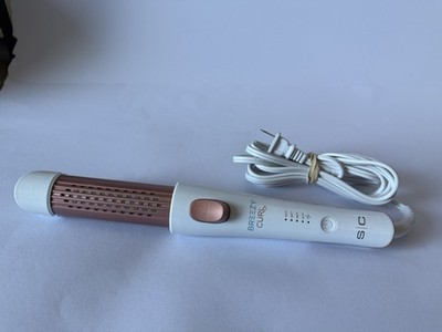 SC Breezy Curl Curling Iron/Wand Adjustable Heat Settings White Rose Gold