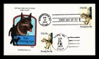 DR JIM STAMPS US COVER SEEING EYE DOGS FDC DUAL CANCEL COLLINS HAND PAINTED