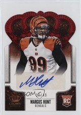 2013 Crown Royale Retail Red Die-Cut Signatures 17/49 Margus Hunt #165 Auto 0j8f