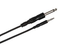 Hosa CMP-110 Interconnect Cable - 3.5mm TRS Male to 1/4-inch TS Male - 10 foot