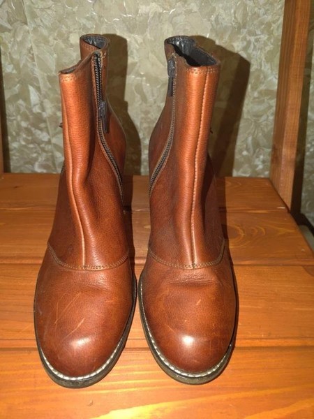 Women Paul Green Boots Red Leather 38