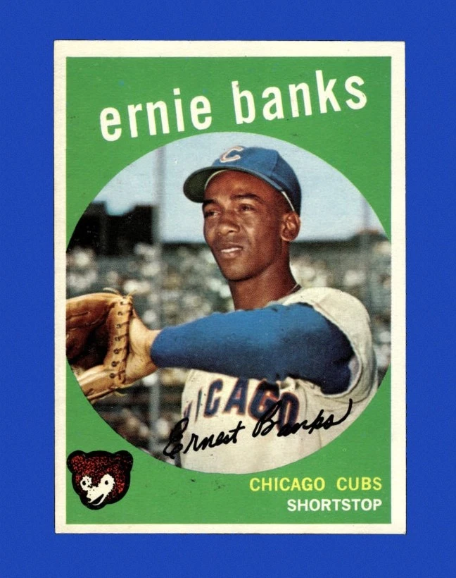 Ernie Banks Baseball 1959 Season Sports Trading Cards