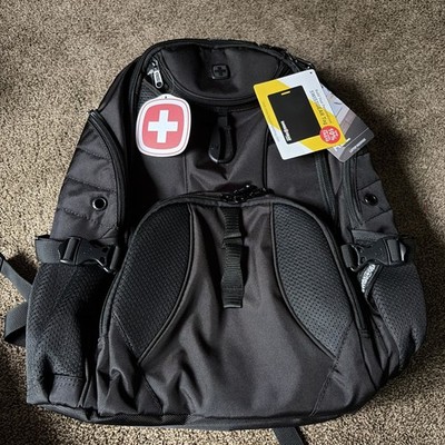 SwissGear 1900 Scansmart TSA 17 Laptop Backpack, Black/Black, 19-Inch