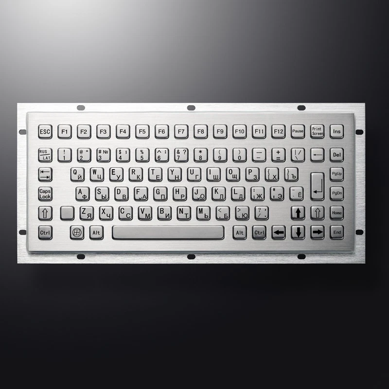 Mini IP65 Stainless Steel Compact Metal Industrial Keyboard For CNC Machine - Image 2 of 4