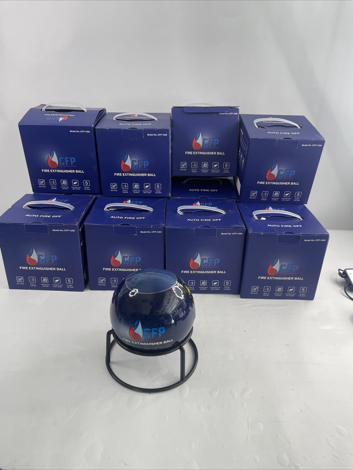 12 Pc Self Deploying Fire Extinguisher Ball 5 Class Residential/Commercial/ Auto