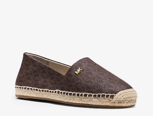 Michael Kors Kendrick Logo Slip-On Espadrille Women's Shoes Size 8.5 NEW