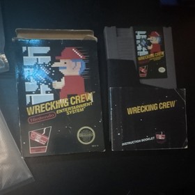 Nintendo CIB Wrecking Crew Original Box Cartridge Case for Nintendo NES