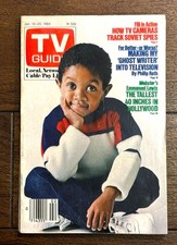 TV GUIDE MAGAZINE Webster EMMANUEL LEWIS JANUARY 14-20 1984 NO LABEL Vintage