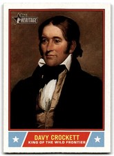 2025 Topps Heritage Notable Americans Davy Crockett #NS-51