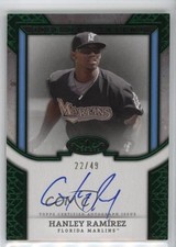 2024 Topps Tier One Talent Green Foil 22/49 Hanley Ramirez Ramírez Auto 0ou7