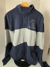 Auburn Tigers Men's 1/4 Zip Pullover Sweatshirt - Medium - NWT - Atlas Blue Sz M
