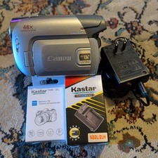 Canon ZR950 MiniDV Camcorder Tested Working 48x Zoom New Battery And Charger